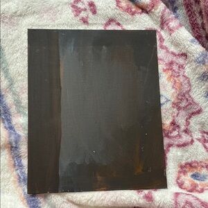 Abstract Black and Brown Canvas Art